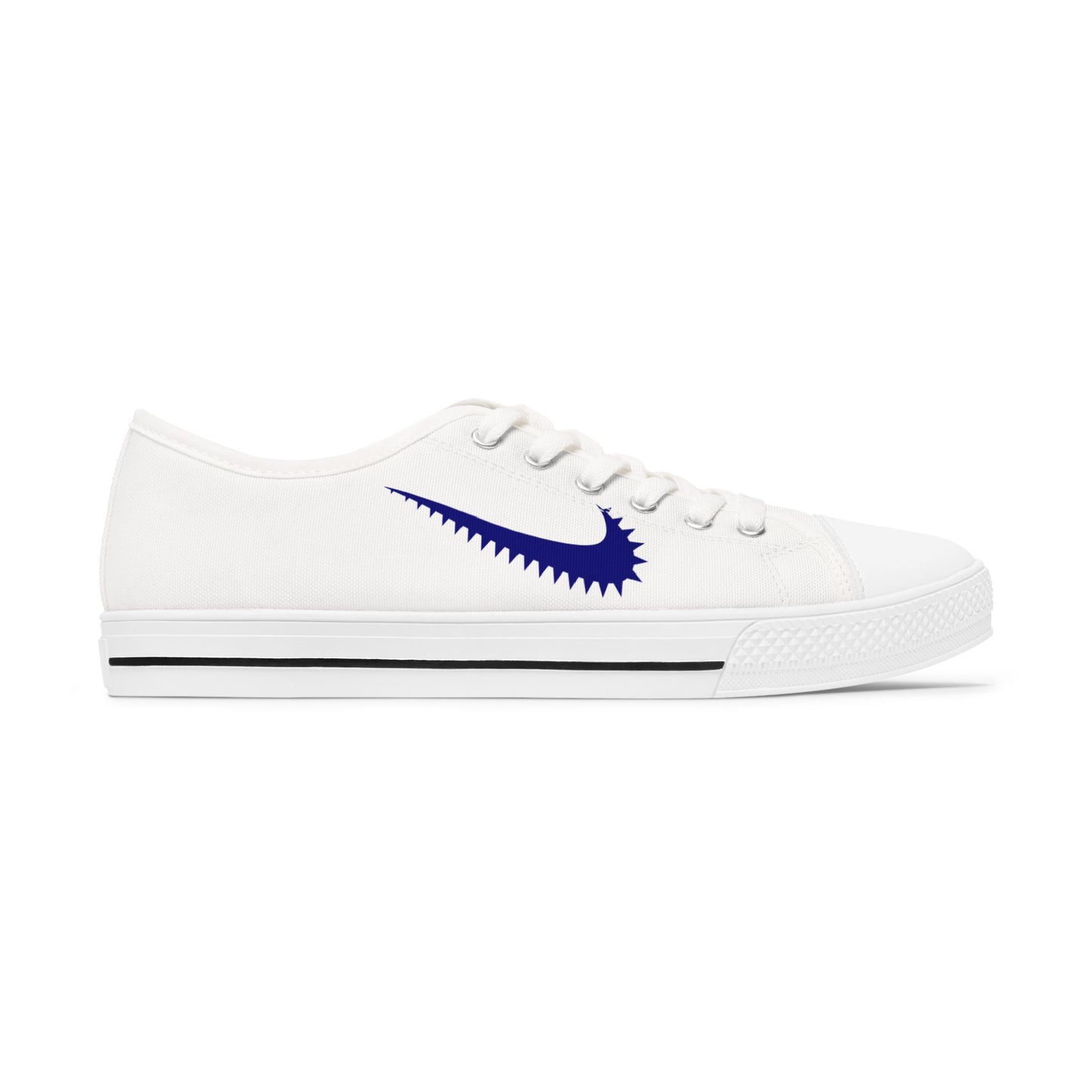 Spikey - Just Forget It - Nike Parody - Women's Low Top Sneakers - Blue on White