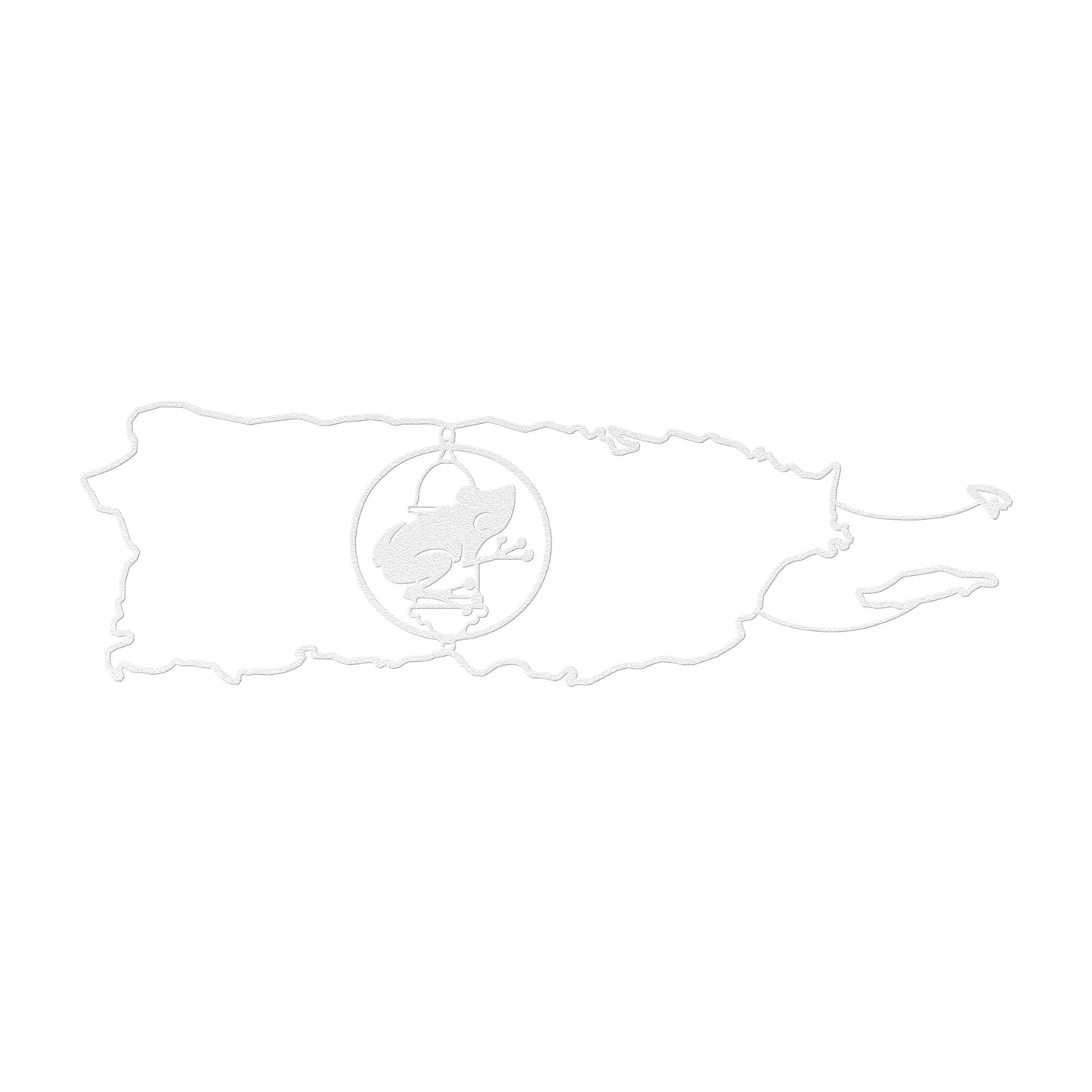 Puerto Rico: Coqui and Garita: Wall Metal Map